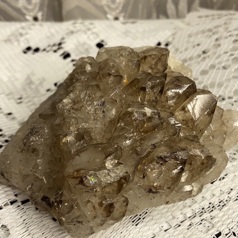Beautiful Elestial Smoky Quartz Cluster